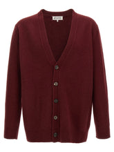 Maison Margiela Bordeaux Wool Cardigan