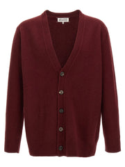 Maison Margiela Bordeaux Wool Cardigan