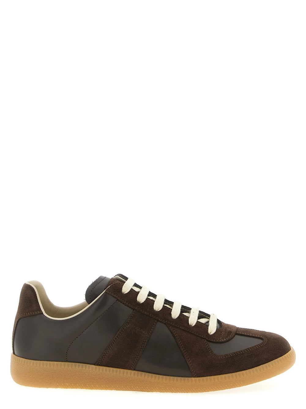 Maison Margiela Brown Calfskin Athletic Sneakers - EU43.5/US10.5