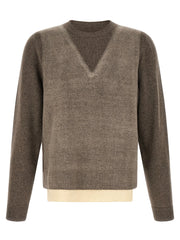 Maison Margiela Brown Virgin Wool Cardigan