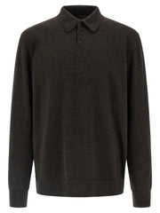 Maison Margiela Brown Wool Polo Shirt - L