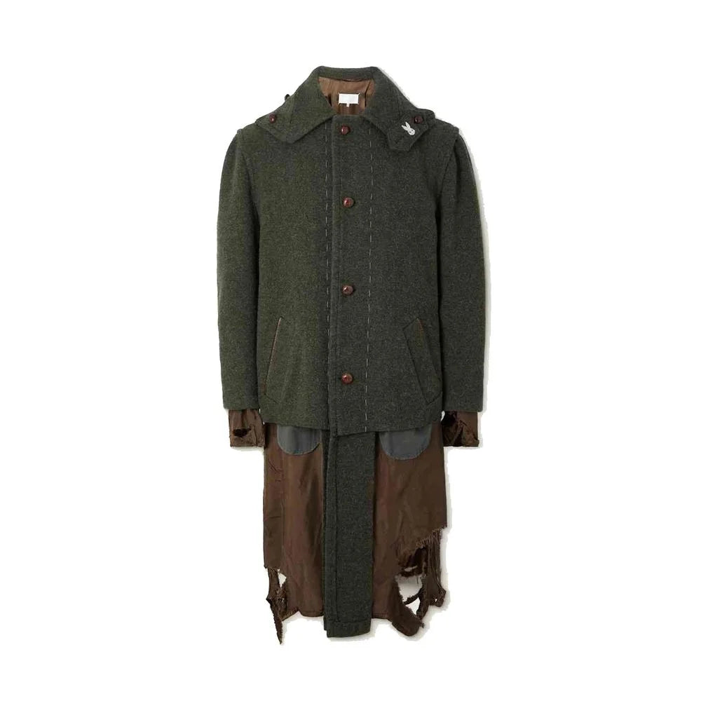 Maison Margiela Destroyed-Look Coat - IT46 | S - Overcoats