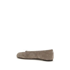 Maison Margiela Gray Calf Leather Bos Taurus Ballet Flats