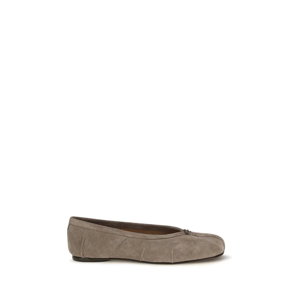 Maison Margiela Gray Calf Leather Bos Taurus Ballet Flats