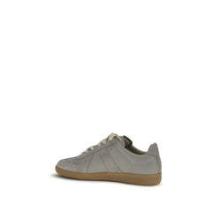 Maison Margiela Gray Calf Leather Bos Taurus Low Top Sneakers - EU44/US11