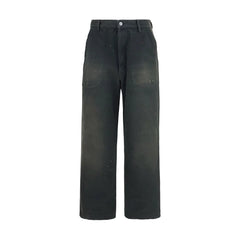 Maison Margiela Gray Cotton Casual Pants