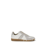 Maison Margiela Gray Suede Leather Low Top Sneakers - EU44/US11