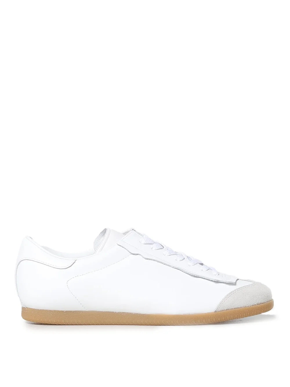 Maison Margiela Low Featherlight Leather And Suede Sneakers - Sneakers