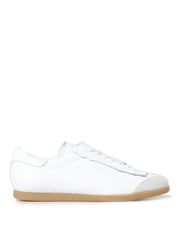 Maison Margiela Low Featherlight Leather And Suede Sneakers - Sneakers