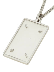 Maison Margiela Silver Brass Necklace - One Size