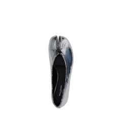 Maison Margiela Silver Calf Leather Bos Taurus Ballet Flats