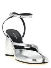 Maison Margiela Silver Calfskin High Heel Pumps - EU38/US8