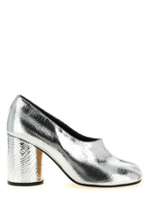 Maison Margiela Silver Calfskin Mid Heel Pumps - EU38.5/US8.5