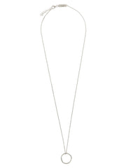 Maison Margiela sterling ezüst nyaklánc minimalista lánccal és csiszolt medállal, elegáns férfias megjelenésért.