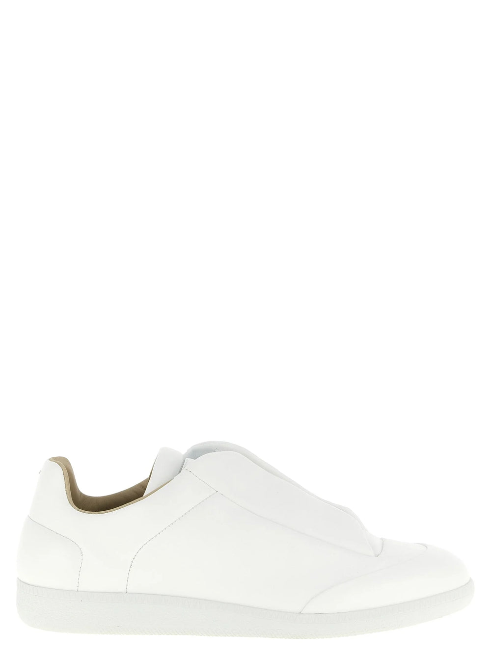 Maison Margiela White Calfskin Low Top Sneakers