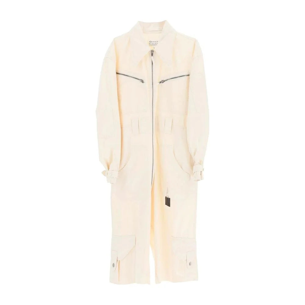 Maison Margiela White Cotton Jumpsuit - 40