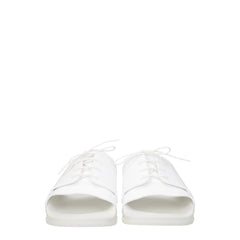 Maison Margiela White Cotton Slippers Sandals