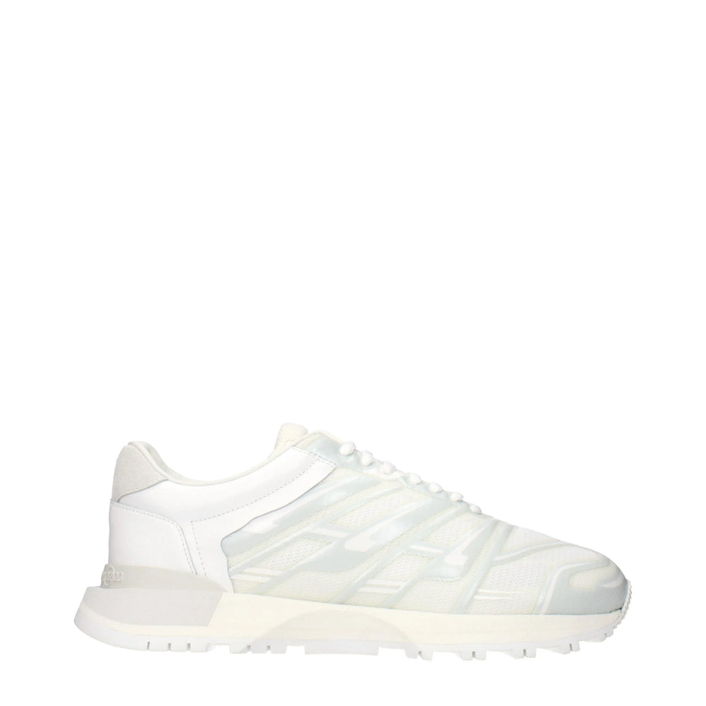 Maison Margiela White Fabric Athletic Sneakers - EU44/US11