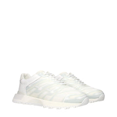 Maison Margiela White Fabric Athletic Sneakers - EU44/US11