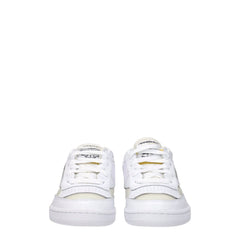 Maison Margiela White Fabric Low Tops