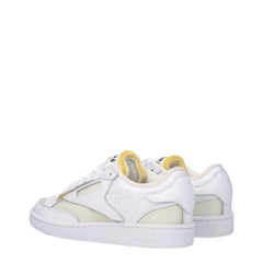Maison Margiela White Fabric Low Tops
