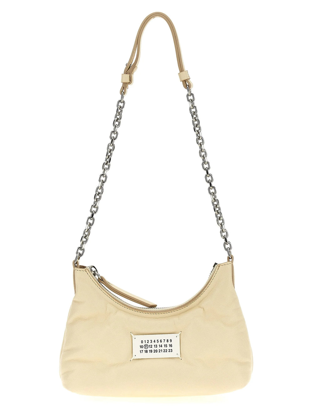 Maison Margiela White Lamb Leather Shoulder Bag