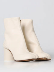 Maison Margiela White Leather Ankle Boots - EU39/US9