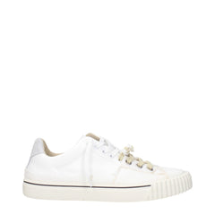 Maison Margiela Bílé kožené nízké tenisky - EU39/US6