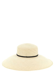 Maison Michel Beige Fabric Sunhat - S