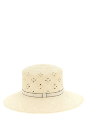 Maison Michel Beige Fabric Sunhat - S