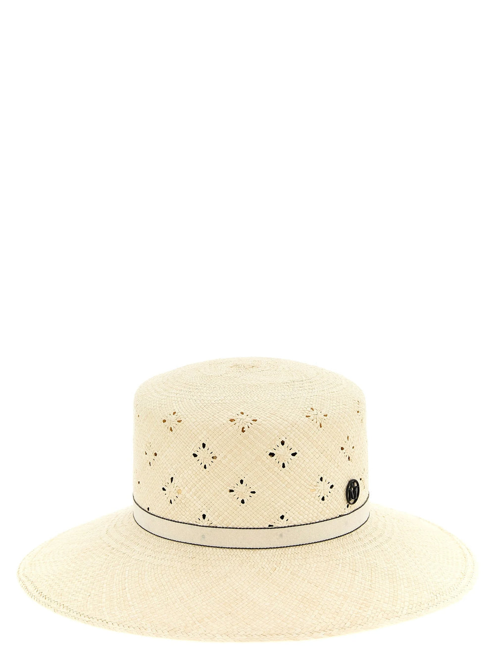 Maison Michel Beige Fabric Sunhat - S