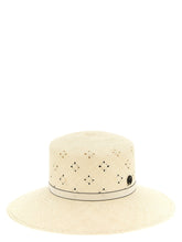 Maison Michel Beige Fabric Sunhat - S