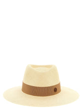 Maison Michel Beige Straw Fedora - S