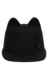 Maison Michel Black Rabbit Fur Cap (Baseball Hat) - S