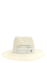 Maison Michel White Hemp Fedora - S