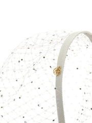 Maison Michel White Polyamide Headband