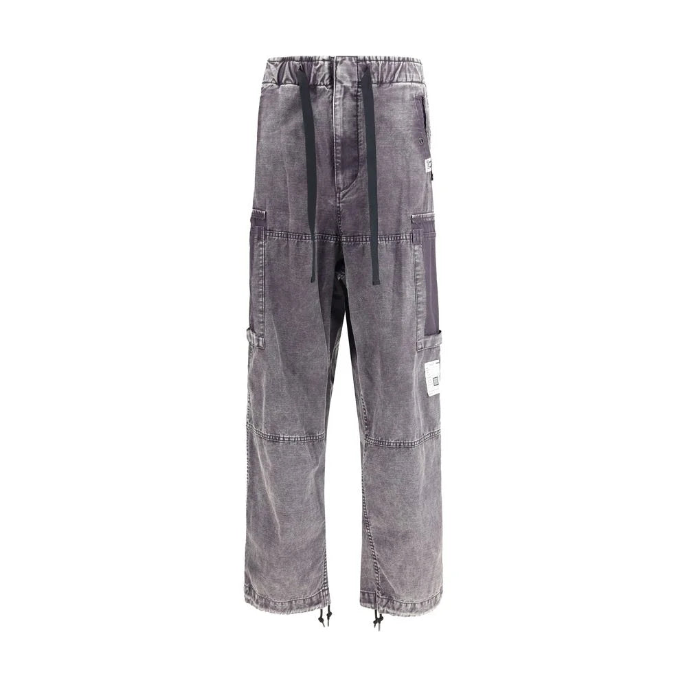 Maison Mihara Yasuhiro Black Cotton Cargo Pants