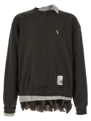 Maison Mihara Yasuhiro Black Cotton Sweatshirt - IT46 | S