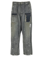 Maison Mihara Yasuhiro Blue Cotton Tapered Jeans - 48 | M