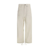 Maison Mihara Yasuhiro White Cotton Casual Pants