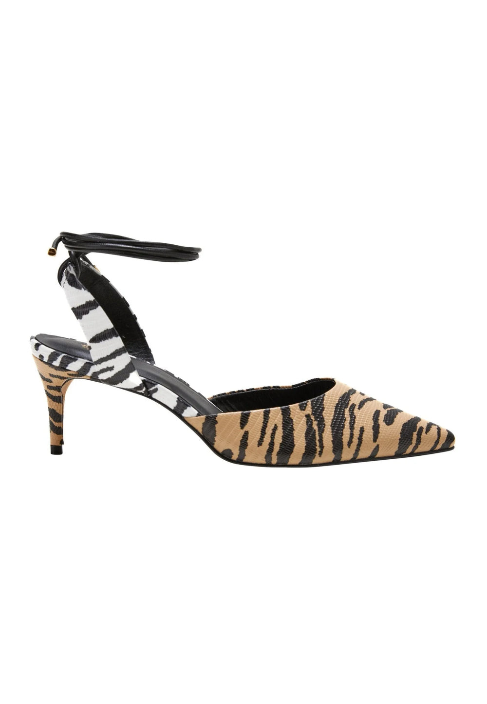 Mangará Atelier Animal Print Calf Leather Pumps Jaborandi – Women’S Strappy Pointed-Toe Heels