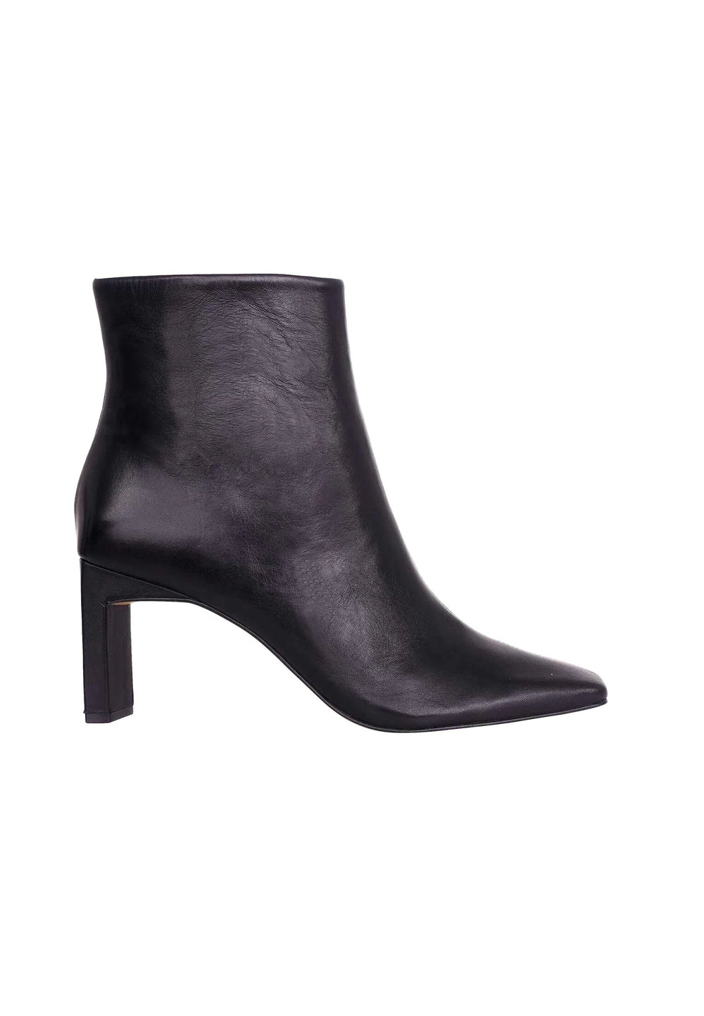 Mangará Atelier Black Goat Leather Senna Boots – 7.6 Cm Block Heel