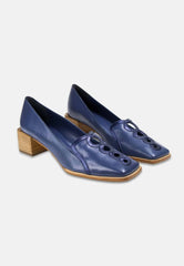 Mangará Atelier Handcrafted Blue Leather Loafers – Timeless Style & Everyday Comfort