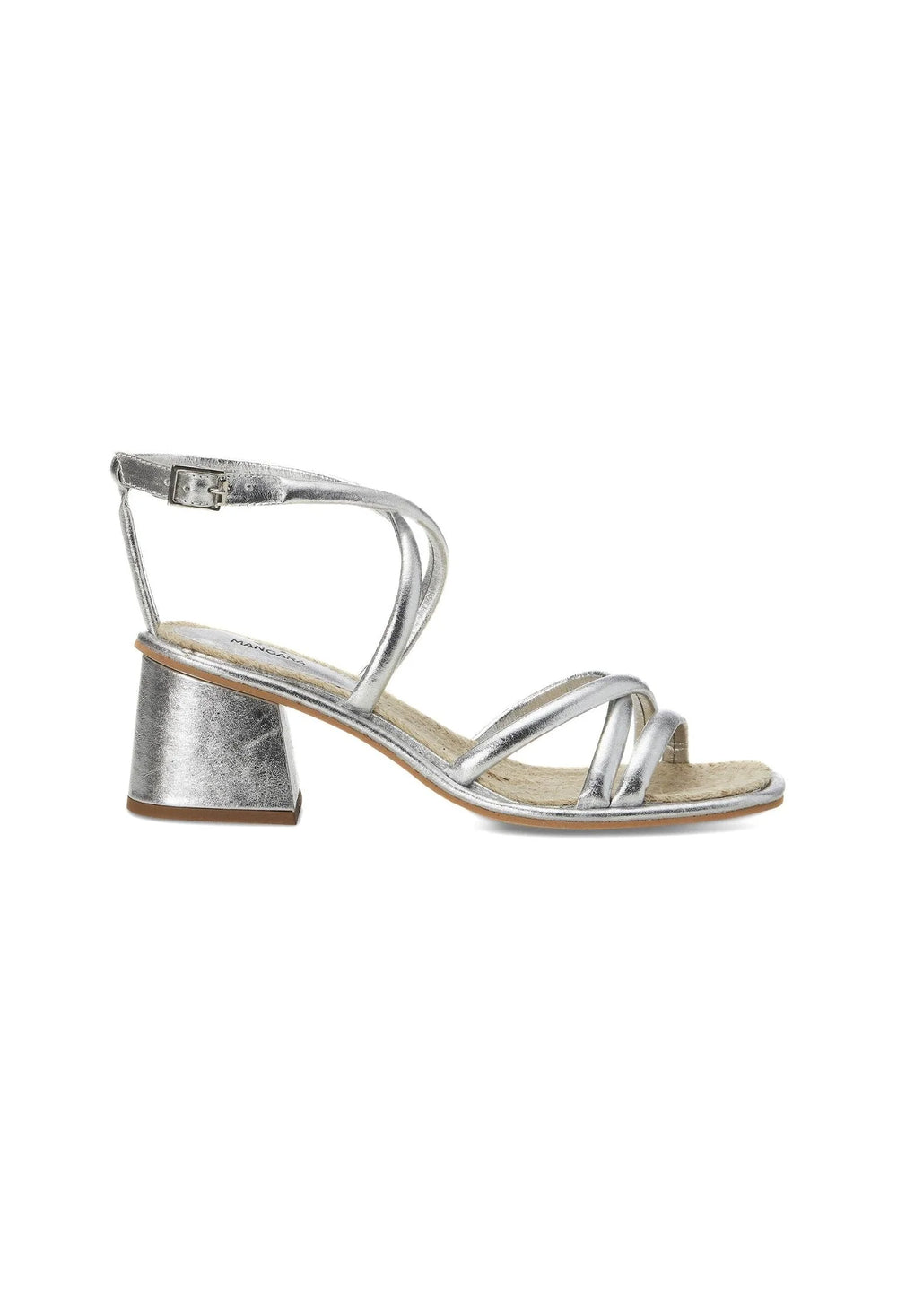 Mangará Atelier Silver Bromelia Women’S Sandals - Block Heel
