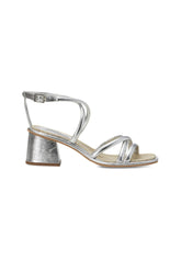 Mangará Atelier Silver Bromelia Women’S Sandals - Block Heel