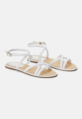Mangará Atelier White Angico Women’S Leather Sandals