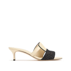 Manolo Blahnik Beige Leather Flat Sandals - EU37/US7