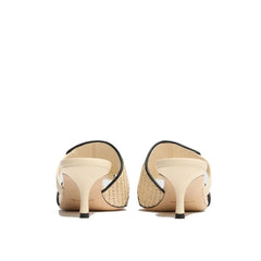 Manolo Blahnik Beige Leather Flat Sandals - EU37/US7