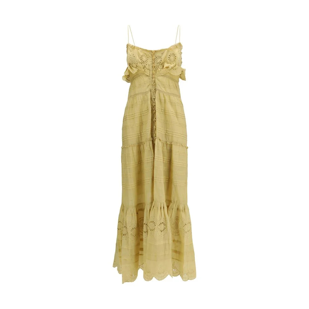 Marant Etoile Beige Cotton Casual Dress