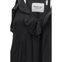 Marant Etoile Black Cotton Casual Dress